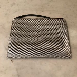 Italian leather envelope clutch